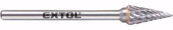 EXTOL INDUSTRIAL Fresa conica in metallo duro - ago, 6*13mm, gambo 3mm, 8703893