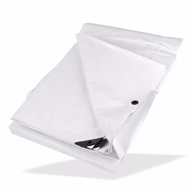 Foglio di copertura impermeabile 3x5 m 210 g/m2, bianco