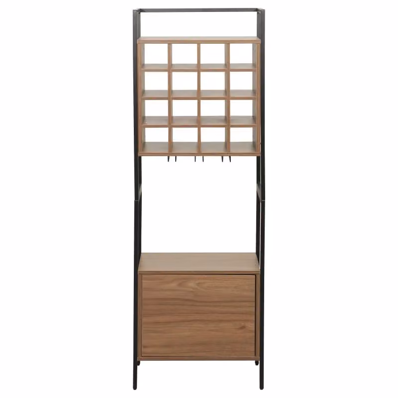 Cantinetta Grancru Casa Collection Marrone Scuro e Nero L/P/H: 51 x 30 x 155 cm – 2