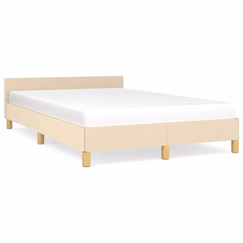 Giroletto vidaXL senza materasso in tessuto beige L 120 x P 200 cm – 2