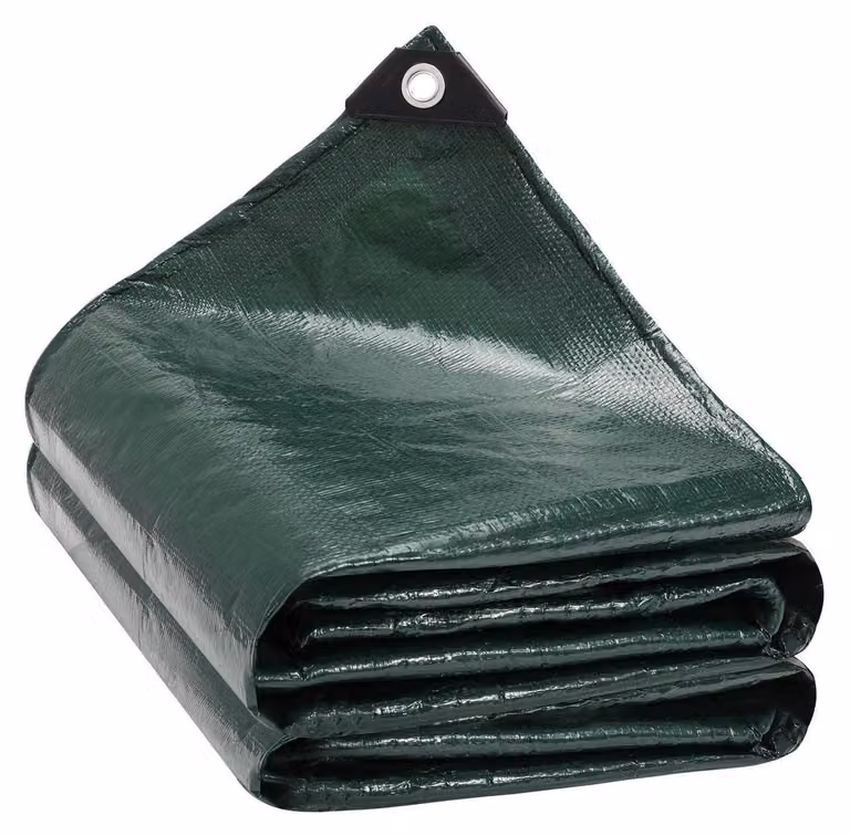 Telo di copertura verde, 3x4 metri, impermeabile, realizzato in tessuto e dotato di occhielli