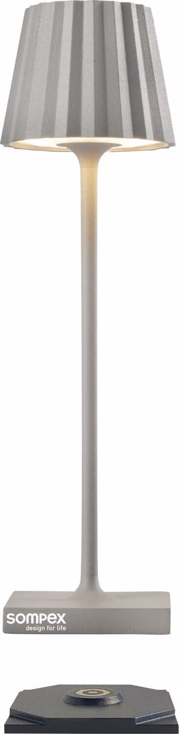 Lampada da tavolo SOMPEX Troll Nano, altezza: 210 mm, grigio