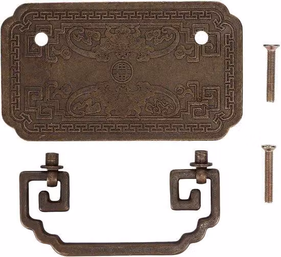 Maniglia vintage in ottone, stile retrò, facile da installare, ideale per cassettiere