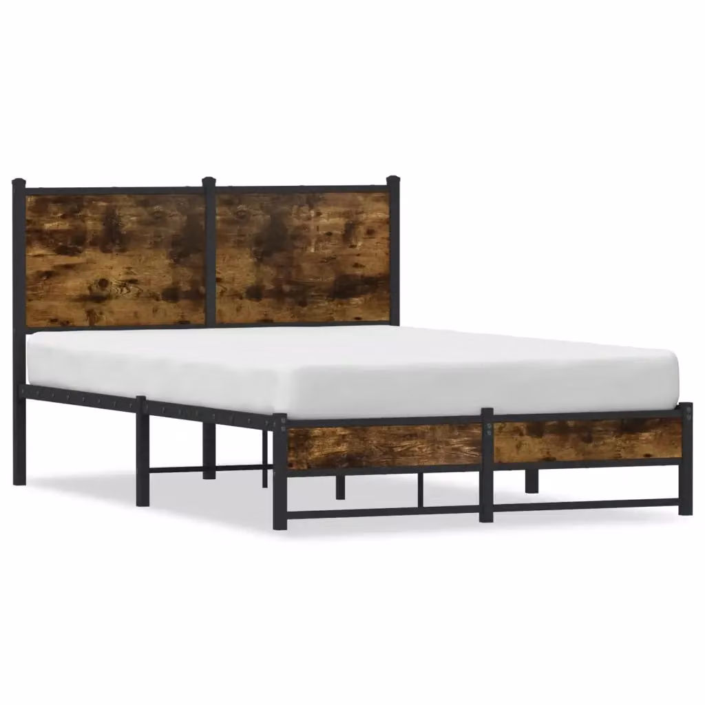 Giroletto vidaXL in metallo e legno color marrone L: 120 cm, P: 200 cm, H: 91,5 cm – 2