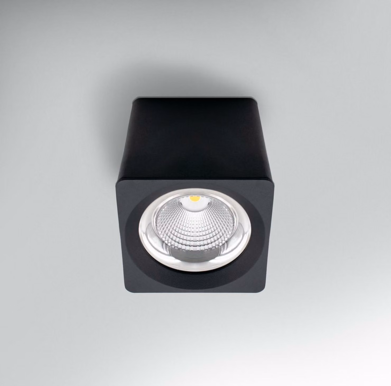 Plafoniera a LED CENTURY QUBE NERA 131x131x133 mm 25 W 230 V 3000 K 45 d IP20
