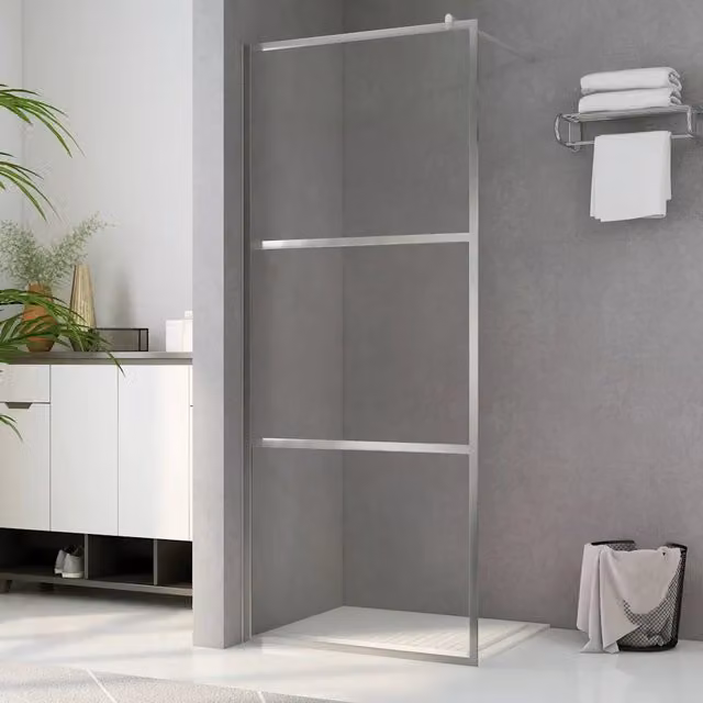 Parete per doccia walk-in vidaXL in vetro temperato trasparente, L: 115 cm, H: 195 cm – 1