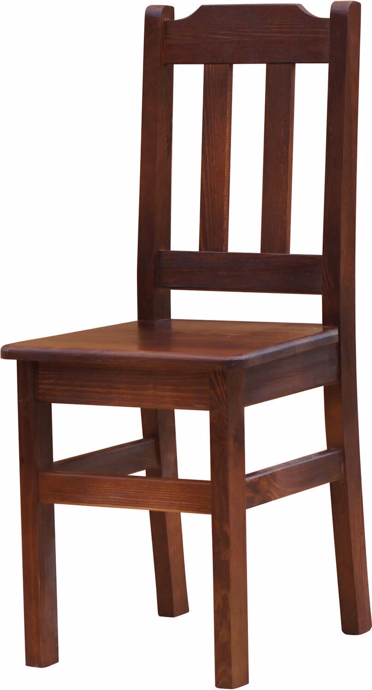 Sedia in legno di pino massiccio nel colore Calvados