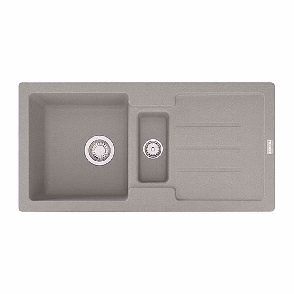 Franke Strata STG 651-86 Lavello da incasso Fragranit stone grey Cestello di scarico Valvola a spina