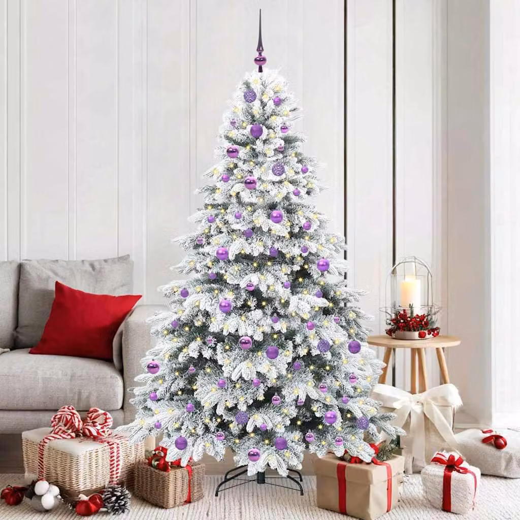 Maison Exclusive - Albero di Natale artificiale con 300 luci LED bianche, altezza 180 cm, realizzato in PE e PVC