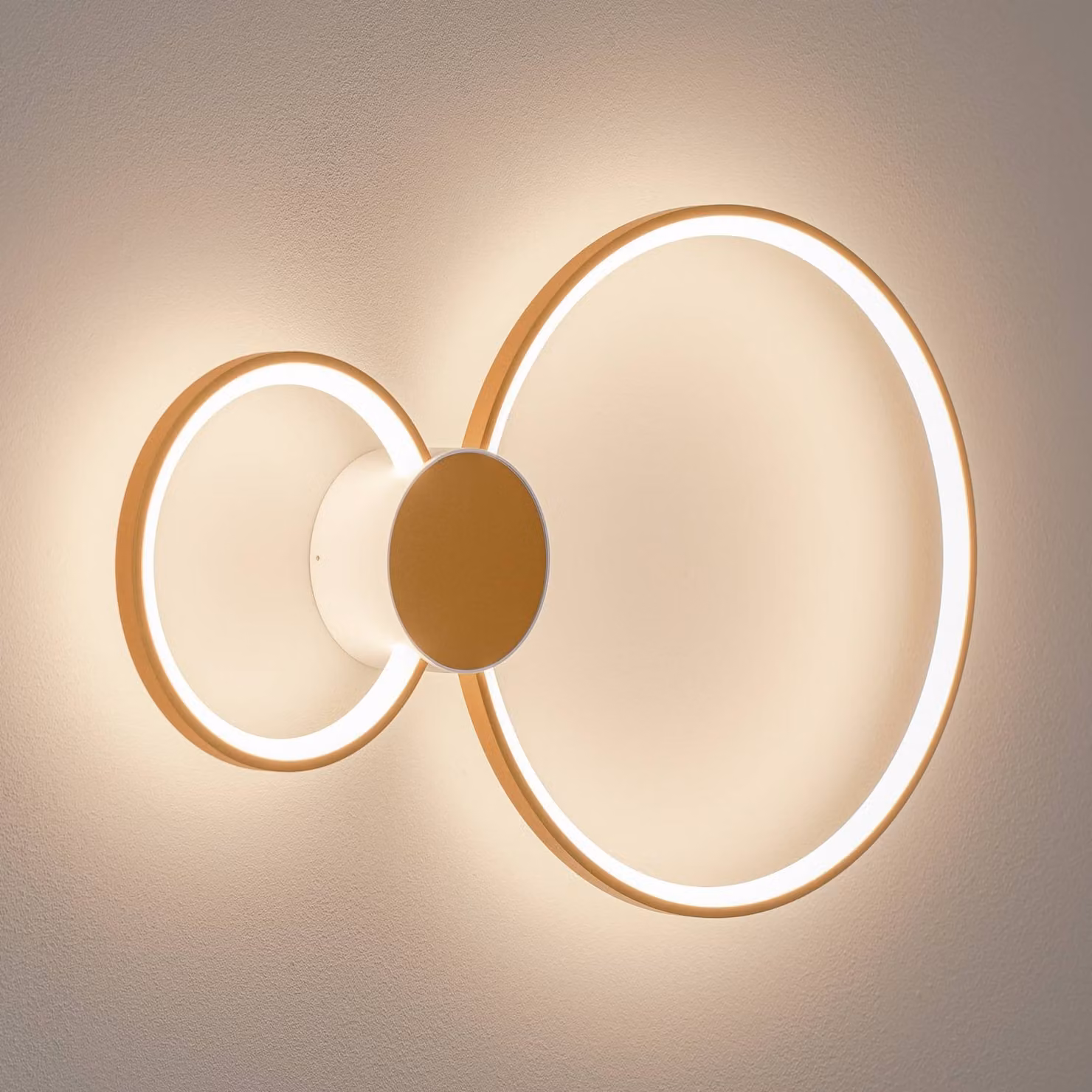 BEGA Applique da parete a LED 51298.4, dimmerabile, Ottone / Oro, Soggiorno / Sala da pranzo, Metallo, Applique a LED