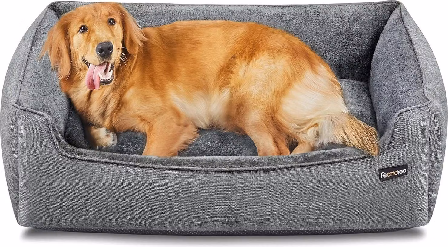 Cuccia per cani FEANDREA, sfoderabile, 110 x 75 x 27 cm, grigio