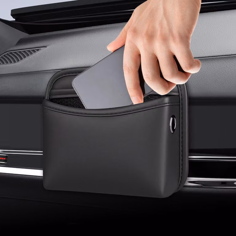 Organizzatore laterale per auto, multifunzionale, per telefoni cellulari e chiavi
