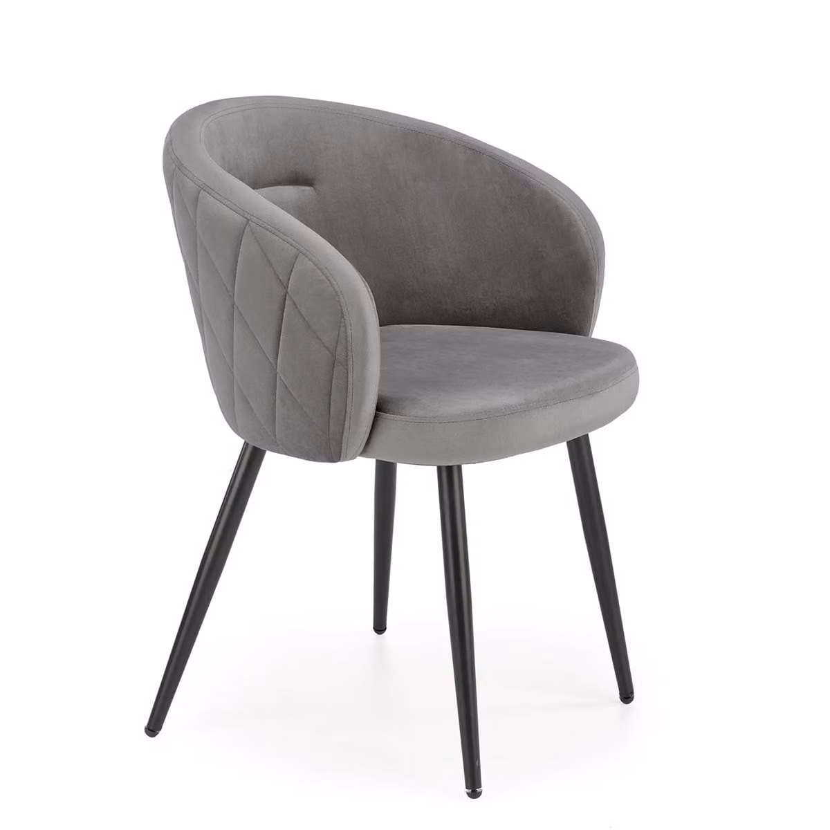 Sedia da pranzo Halmar K430 - grigio/nero