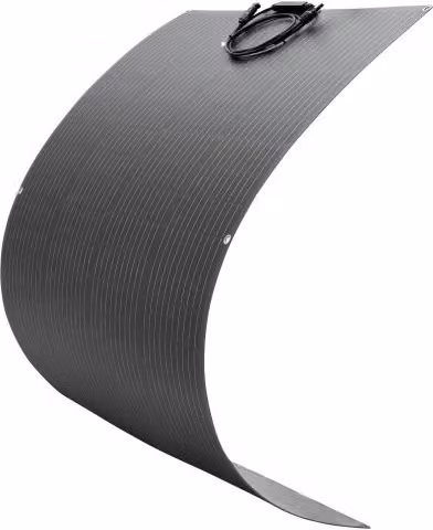 Pannello Solare Monocristallino Semi-Flessibile VEVOR da 200 W, Caricabatterie Mono Off-Grid ad Alta Efficienza con Uscita MC4 e Impermeabilità IP67, Colore Nero