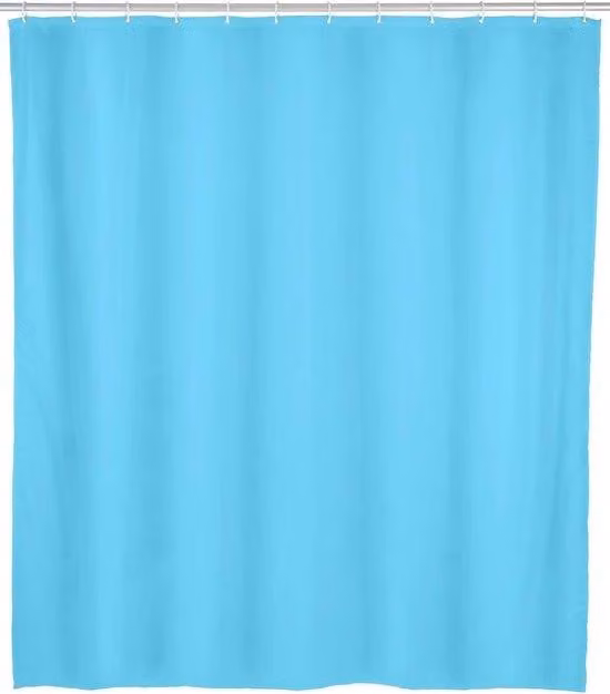 Tenda da doccia Zen - Idrorepellente - 1 pezzo - Blu - Plastica - 120 x 200 cm