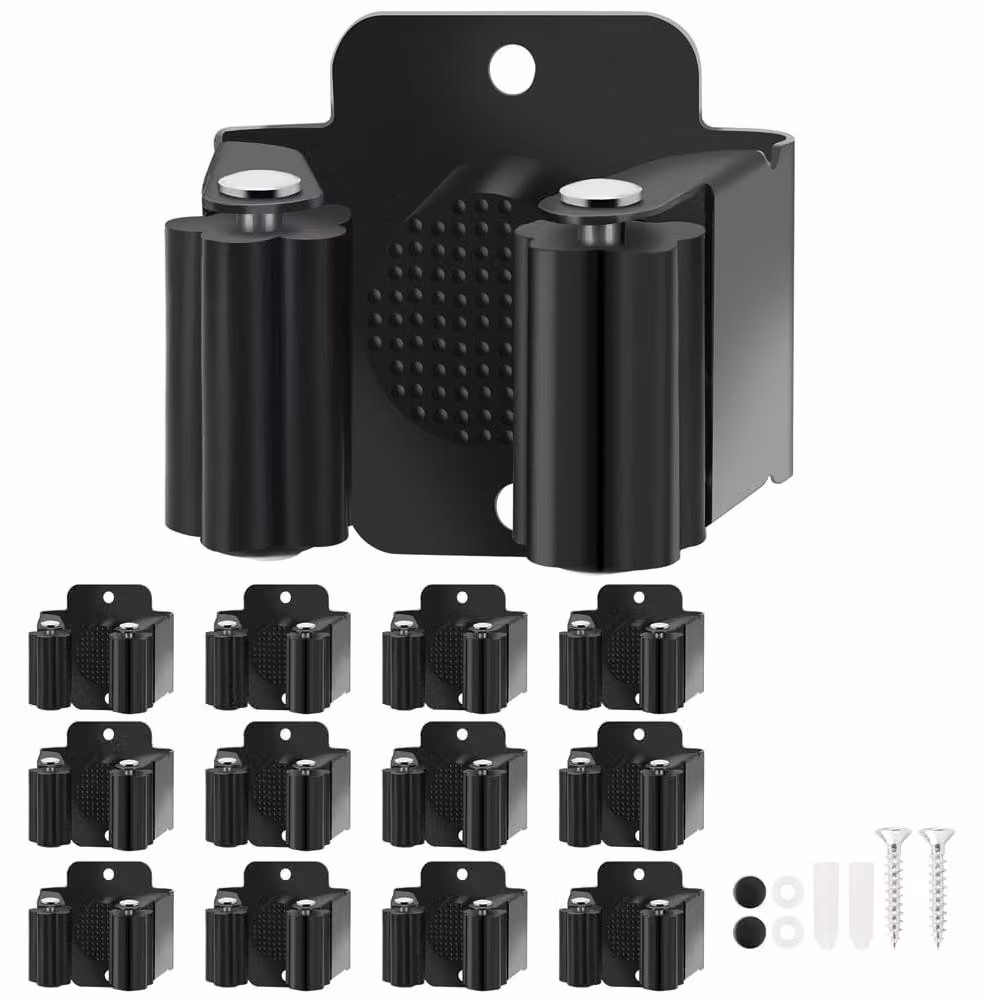 Supporto a parete per scope e altri utensili - Organizer per utensili da 12 pezzi