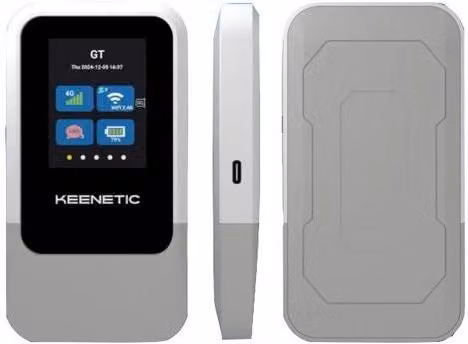 Modem-Router Mobile Hotspot Keenetic Roamer 5G Wi-Fi 6 Dual Band Bianco e Grigio KN-5210-01-EU – 3