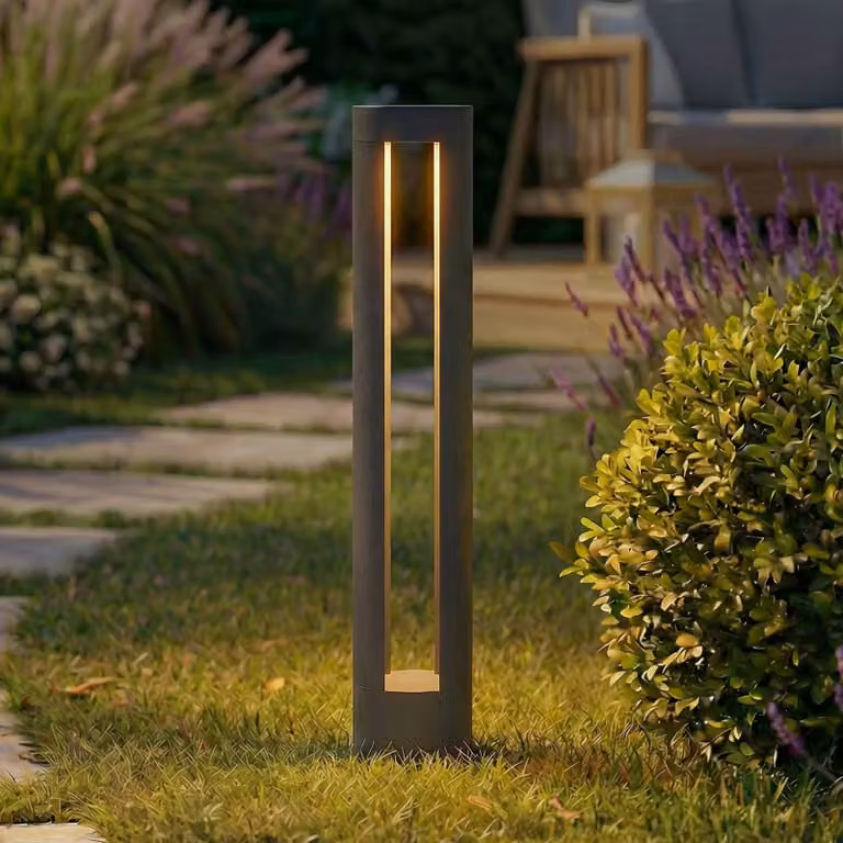 Lampioncino da giardino Soriq Lindby, Nero, Alluminio, Moderno, Lampada LED da esterni