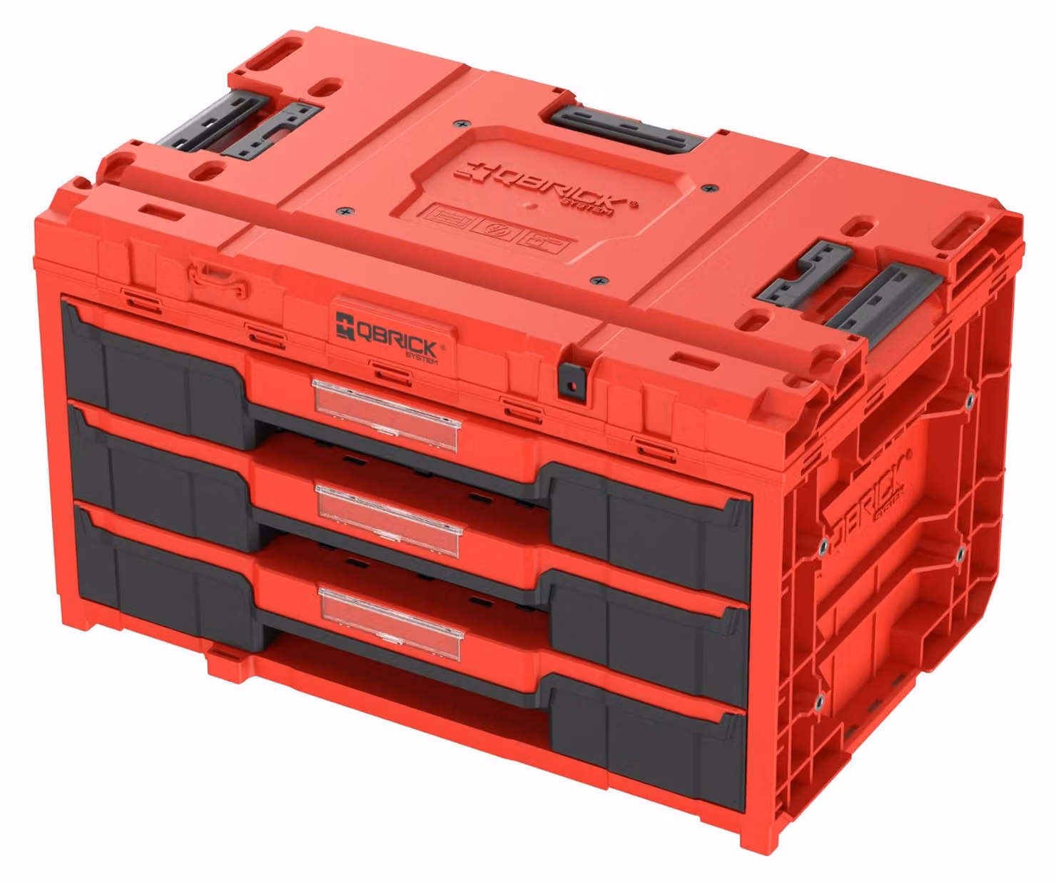 QBrick QBRICK ONE tool box with 3 drawers 2.0 RED