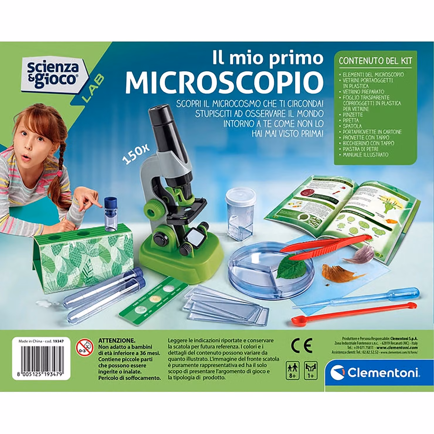 Clementoni Il mio primo Microscopio Scienza e Gioco multicolore – 3
