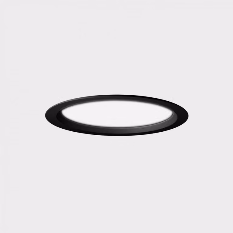 KOHL LIGHTING KOHL-Lighting LIM LACUS apparecchio da incasso con cornice diametro 142 mm nero 15 W CRI 80 3000K 1.10V