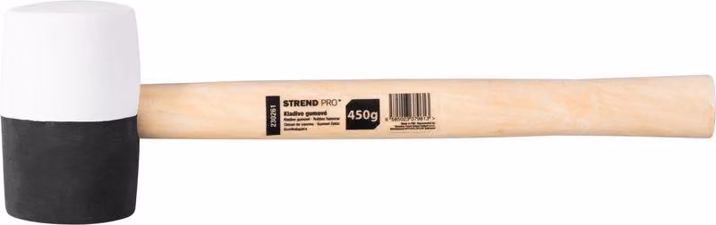 Martello Strend Pro HM232, 450 g, 300 mm, in gomma, testa bicolore, manico in legno
