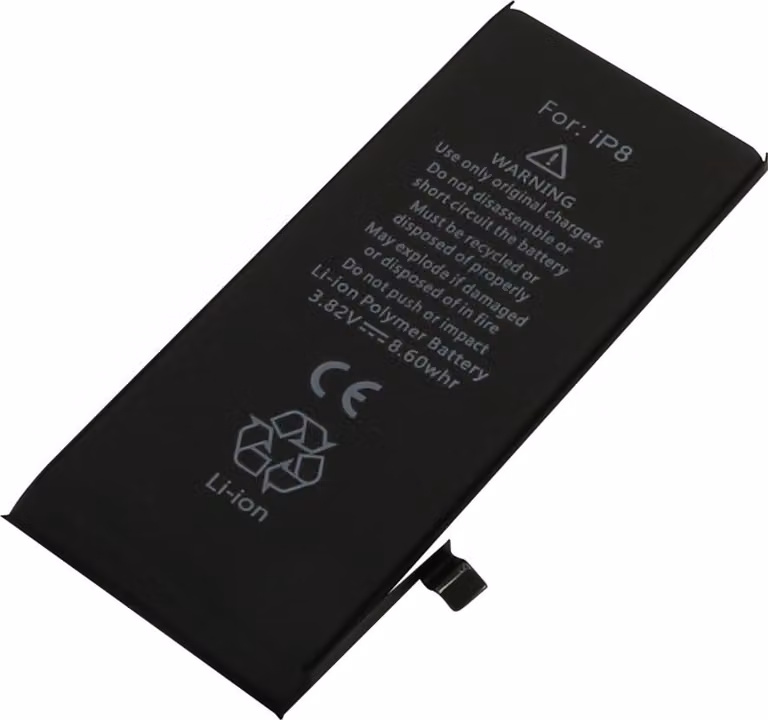 Avizar, batteria di ricambio Apple iPhone 8 Li-Polymer 2250mAh 3.82V 8.6Wh, nero