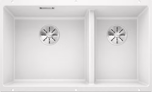 Lavello in granito Blanco SUBLINE 430/270-U 460 x 755 mm bianco 523155
