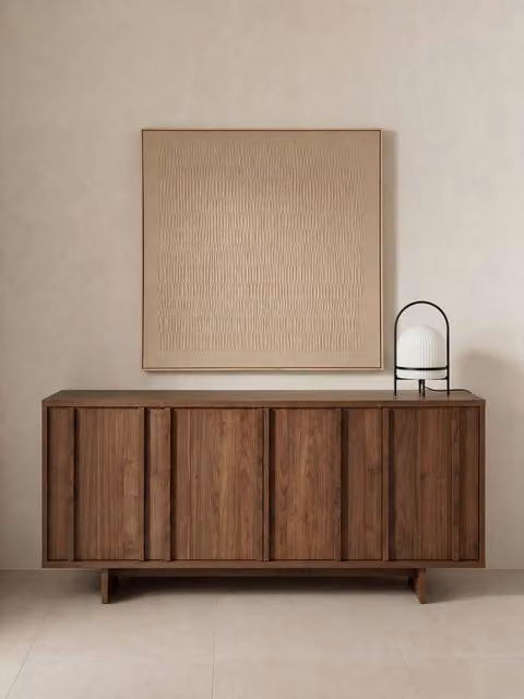 Credenza moderna Tides Kenay Home in legno color noce