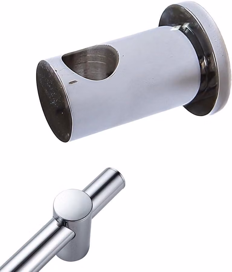 Supporto per soffione doccia, in ottone, diametro 22 mm, cromato, per bagno e doccia