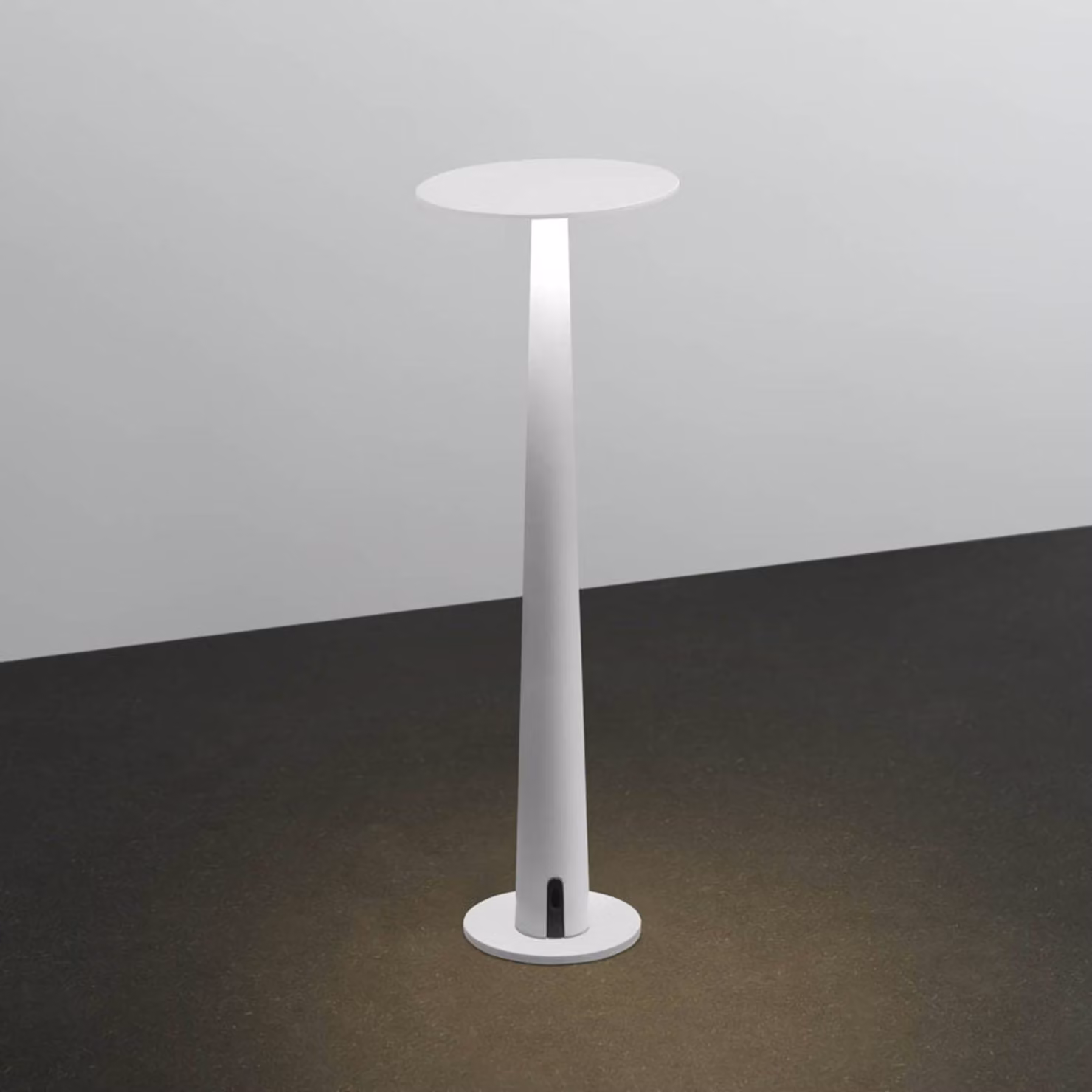 Nemo Lampada da tavolo a LED Portofino, dimmerabile, Bianco / Opale, Soggiorno / Sala da pranzo, Alluminio, Moderno, Lampada da tavolo LED