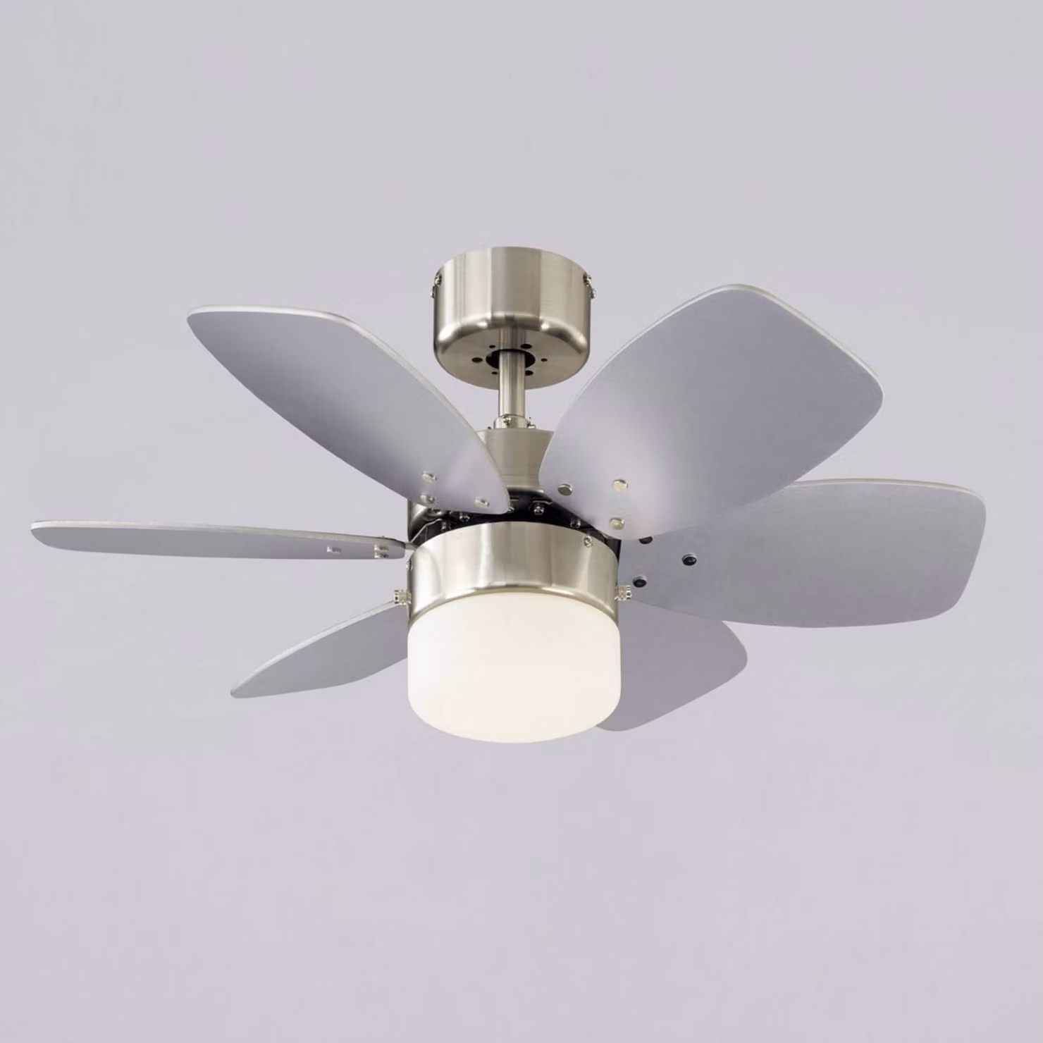 Westinghouse Floral Royal ventilatore a soffitto FLORAL, Alluminio / Grigio / Zincato, Soggiorno / Sala da pranzo, Metallo, Moderno