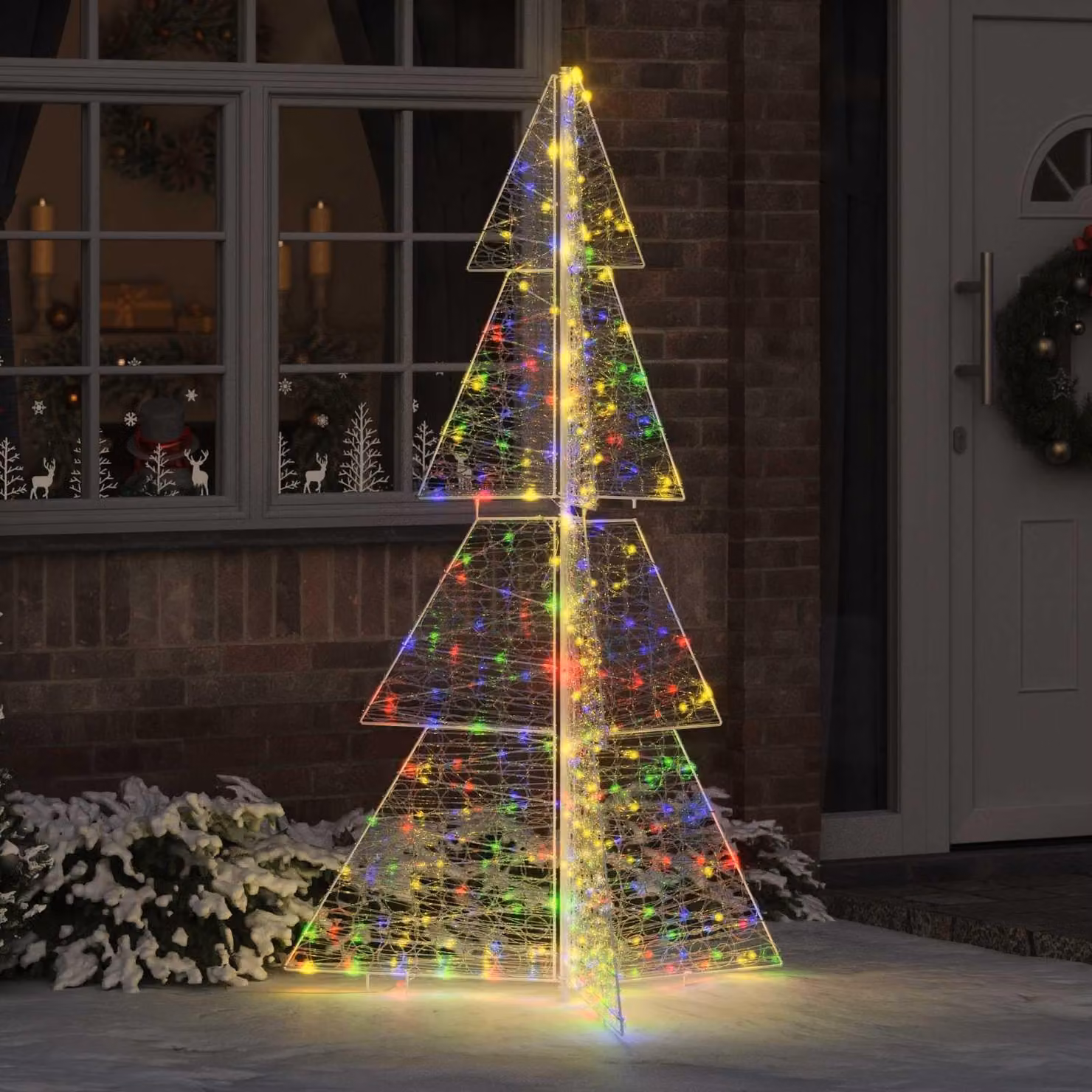 Maison Exclusive - Albero di Natale con 240 luci LED, multicolore, 180 cm, in acrilico