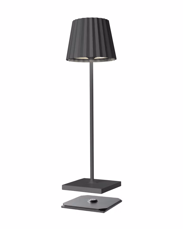 Sompex Troll 2.0 lampada da tavolo ricaricabile antracite