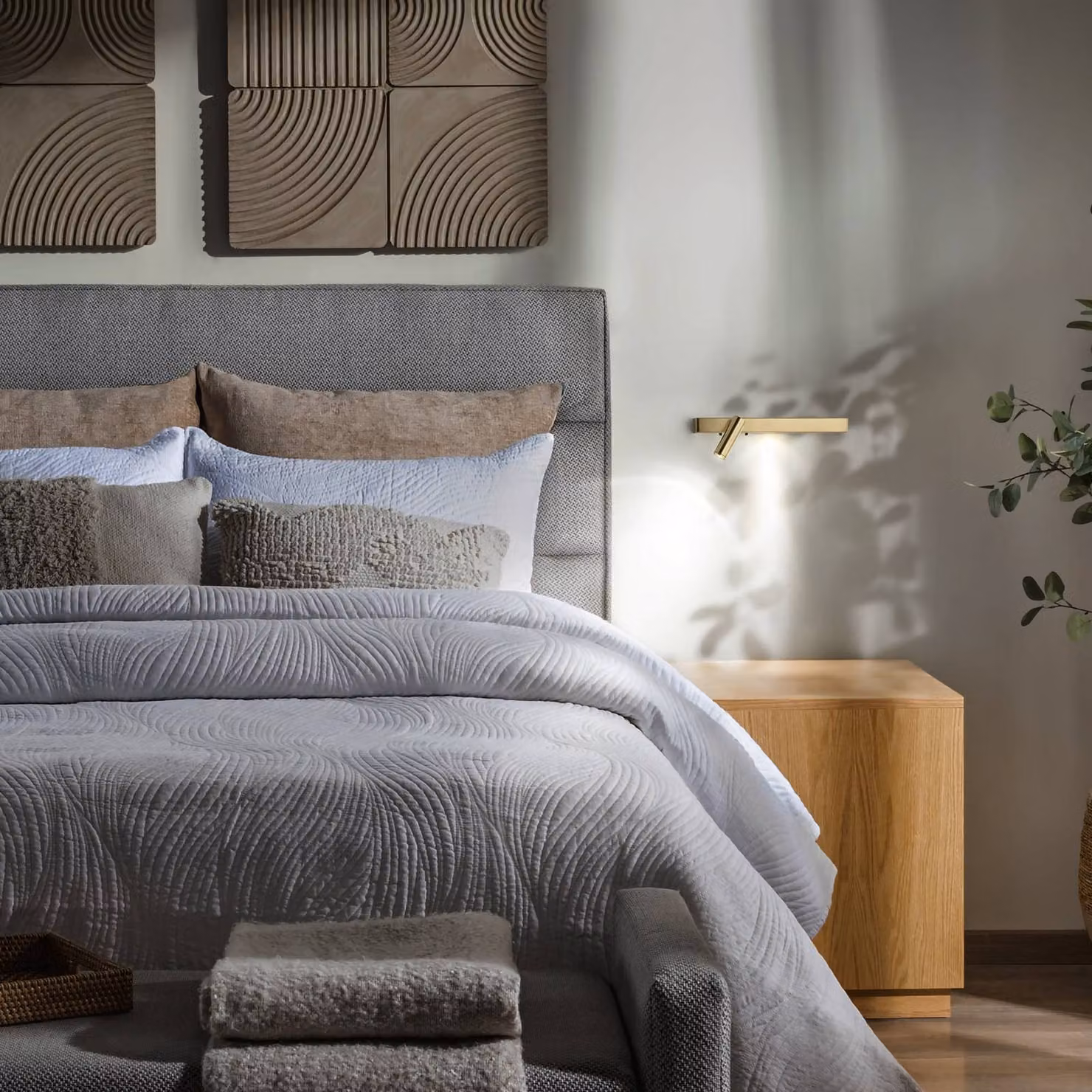 IDEAL LUX Applique da parete a LED Bonne Nuit 1, Ottone / Oro, Soggiorno / Sala da pranzo, Metallo, Moderno, Applique a LED