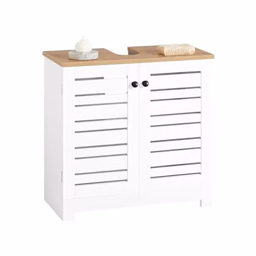 SoBuy Mobile Sottolavabo per Bagno con Ripiani Regolabili 60x59x30 cm