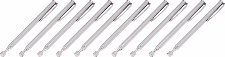 set di 10 pezzi di strumenti di sollevamento magnetici telescopici in acciaio inossidabile con clip da tasca