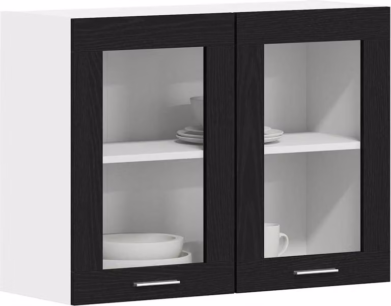 Armadio pensile Lyon Rovere Nero 80 x 31 x 60 cm