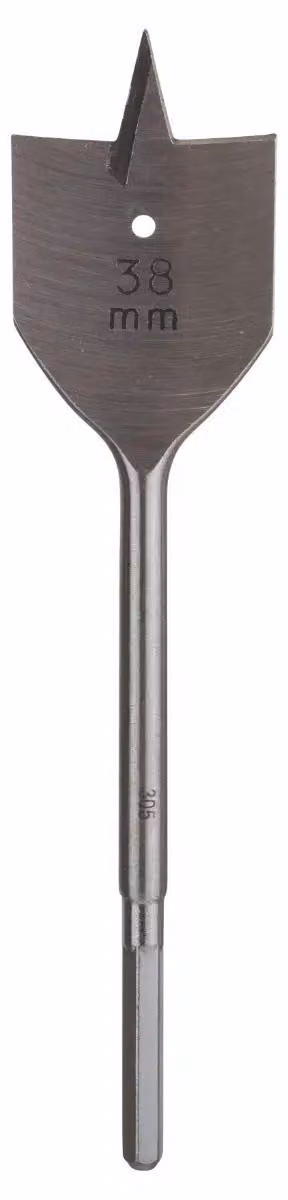 Punta per fresatura piatta Bosch con codolo esagonale da 1/4 di pollice (Ø 38 mm)