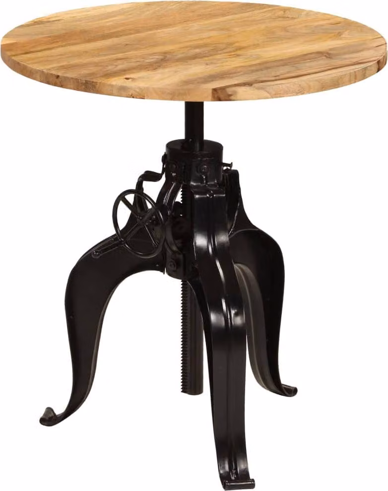 Maison Exclusive - Tavolino da bar in legno massello di mango 75x(76-110) cm