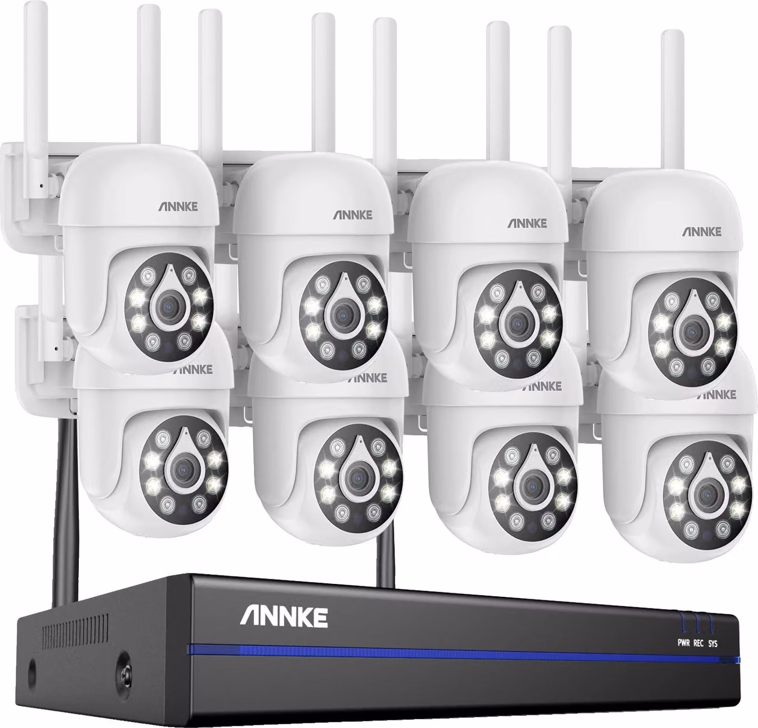 Sistema TVCC, risoluzione 5MP, connettività 16 canali, 16CH NVR 8 telecamere, Nessuno