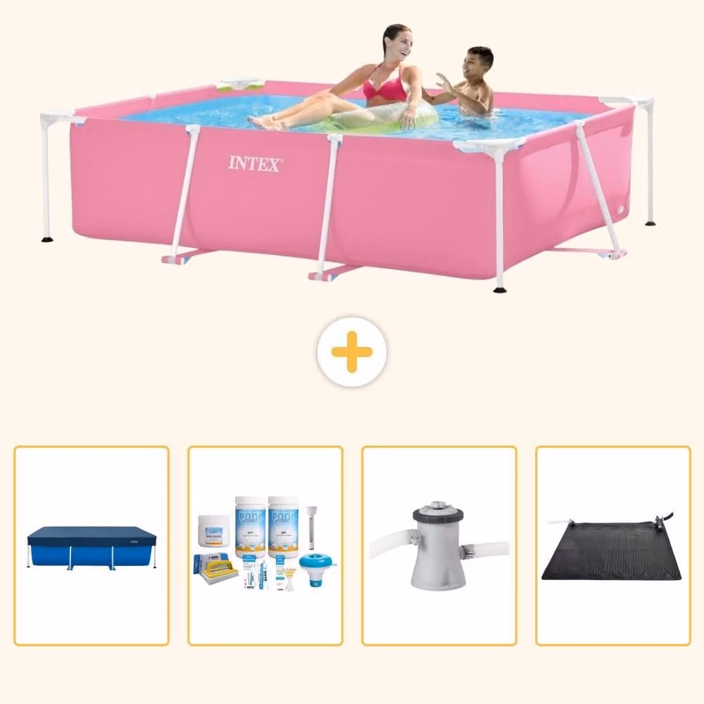 Piscina fuori terra rettangolare - 220x150x60 cm - 5 pezzi - Modello SCB4