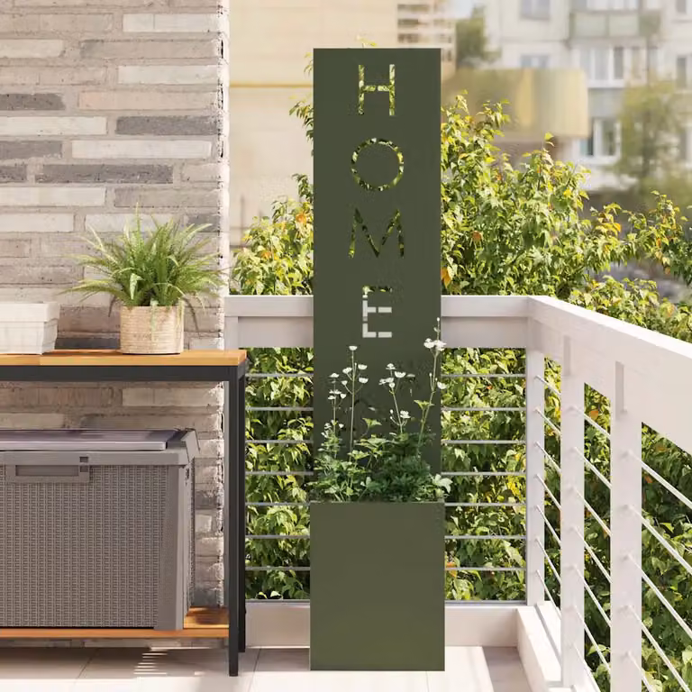 Paravent per privacy in giardino vidaXL Oliver verde, L/P/H: 32 x 32 x 150 cm