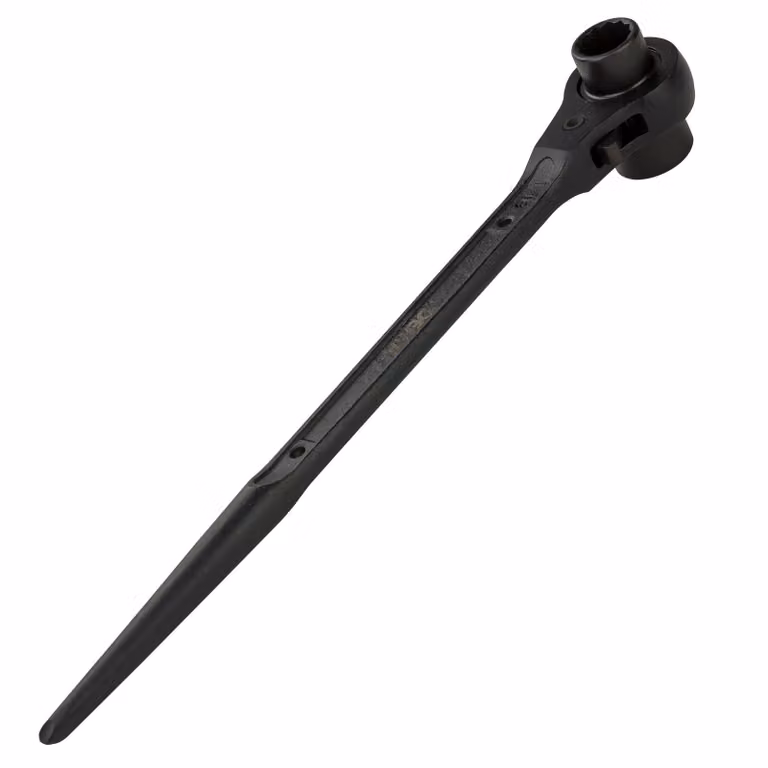 Chiave a cricchetto per ponteggi 19x24 mm, nera