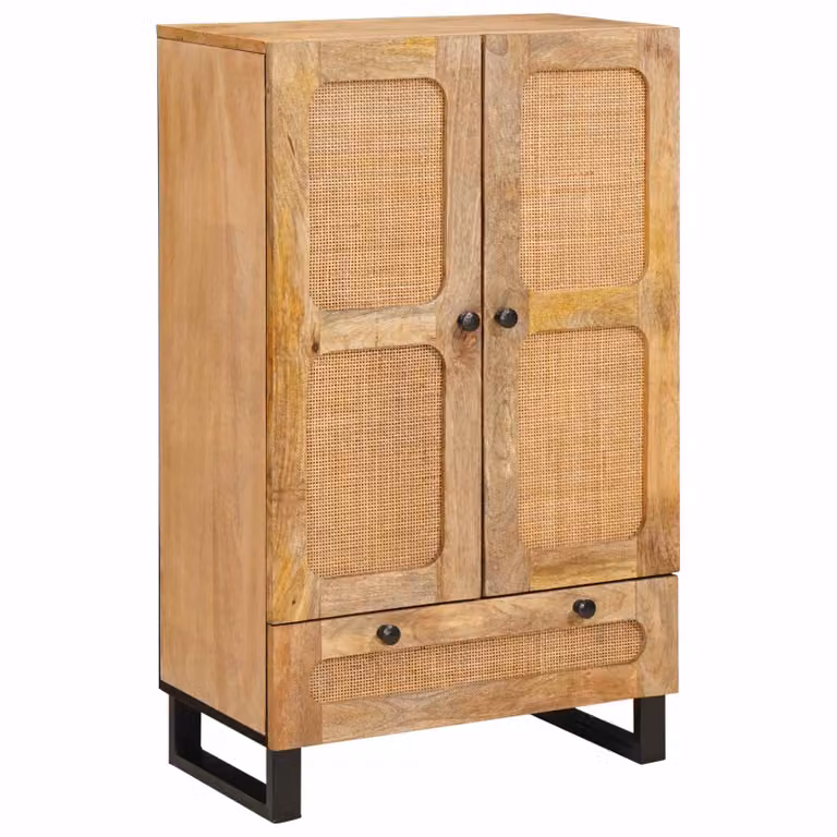 Credenza vidaXL in legno di mango massello marrone L/P/H: 40 x 33 x 110 cm