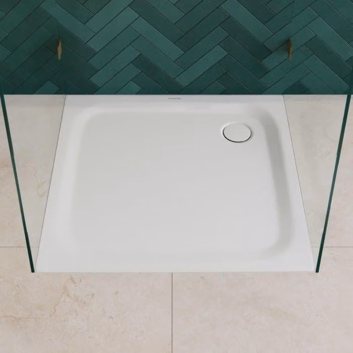 Doccia a filo pavimento Kaldewei TEMPER, dimensioni 120 x 120 cm