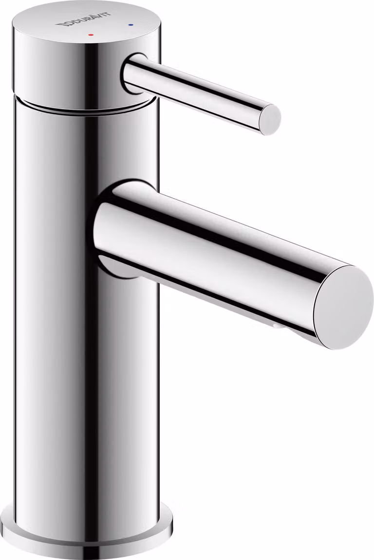 Duravit Circle Mitigeur monocommandé pour lavabo S Minusflow, sans garniture de vidage, saillie 100 mm, chrome, CE1012002010, CE1012002010