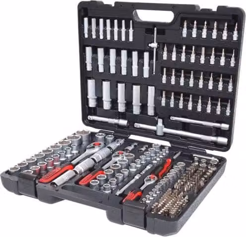 KS Tools 1/4 +3/8 +1/2 serie di chiavi a bussola 195pz. 917.0795