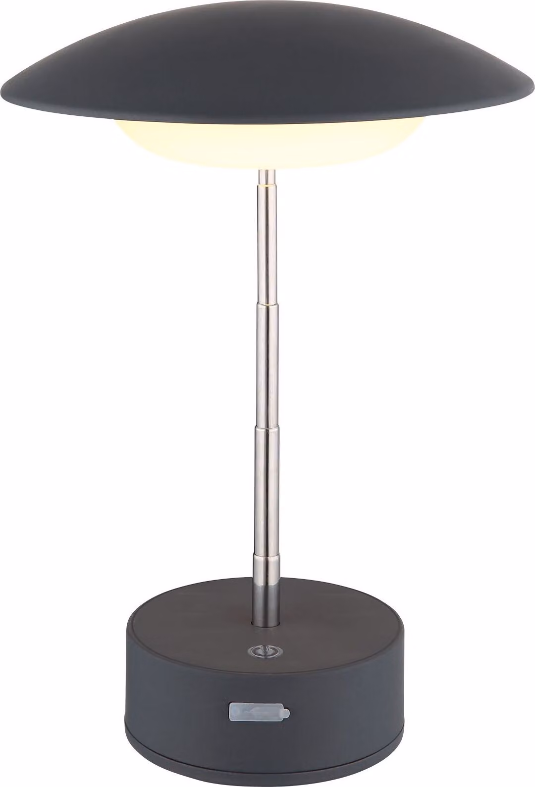 Lampada da tavolo a batteria ricaricabile Touch Dimmer Lampada da tavolo dimmerabile Grigio 58013A