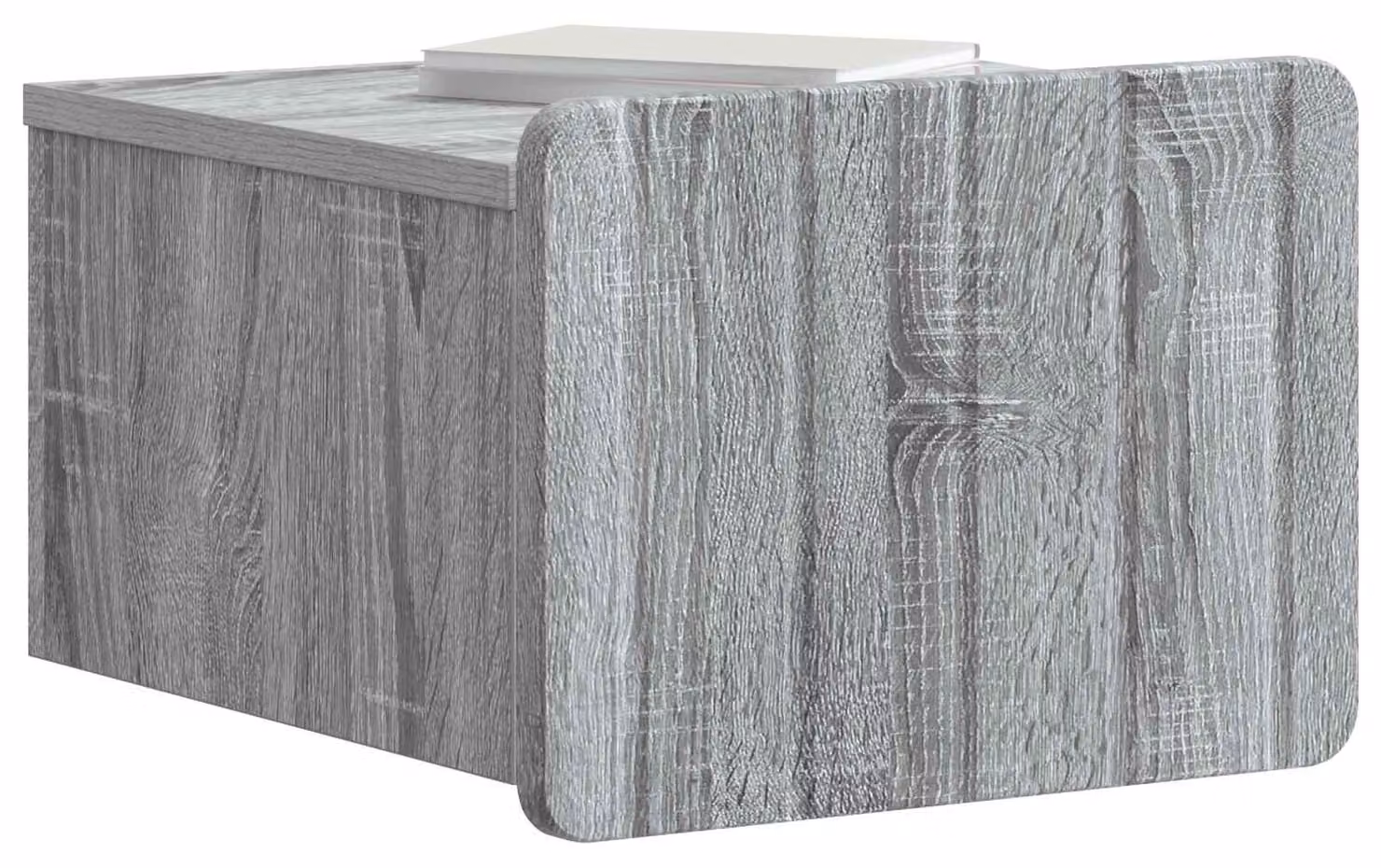 Mobiletto da notte a muro Grigio Sonoma 33 x 34,5 x 24 cm